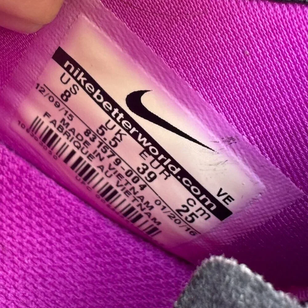 Nike Sneaker Women's Size 8 Pink Black Multicolor Fitsole Training Flex Adapt